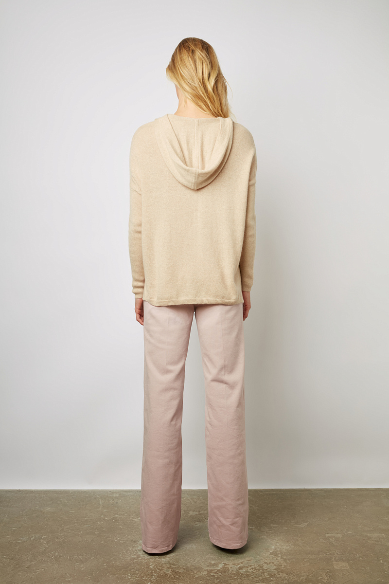 LEOTINA - Пуловер с капюшоном из кашемира