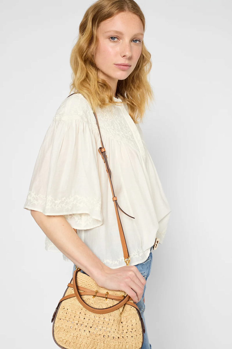 UGUETTE - Блуза из хлопка и шелка с вышивкой