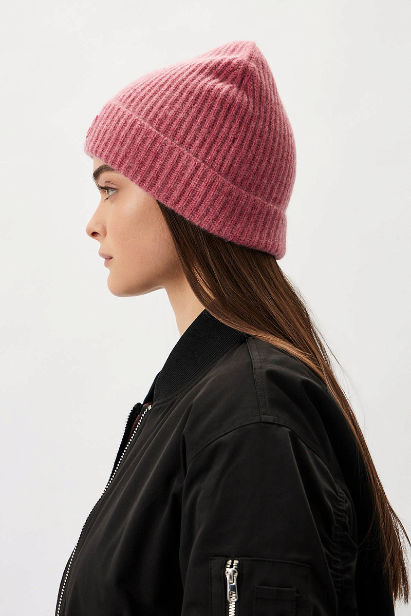 FIONA - Кашемировая бини в рубчик из кашемира