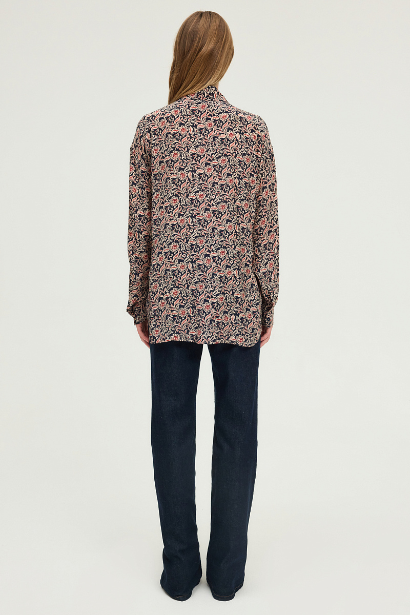 ALHENA - Блуза из 100% вискозы с растительным принтом