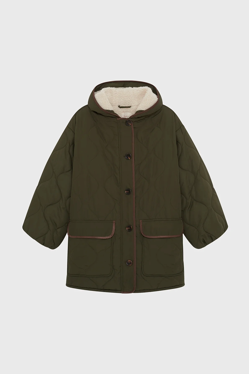 MAISSA - Стеганая парка с капюшоном и подкладкой