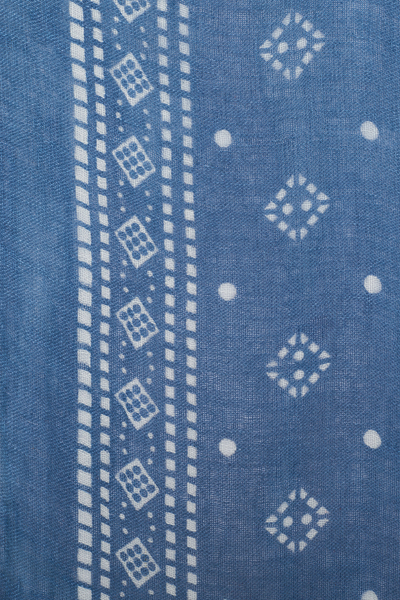 OMARA - Льняной платок с принтом