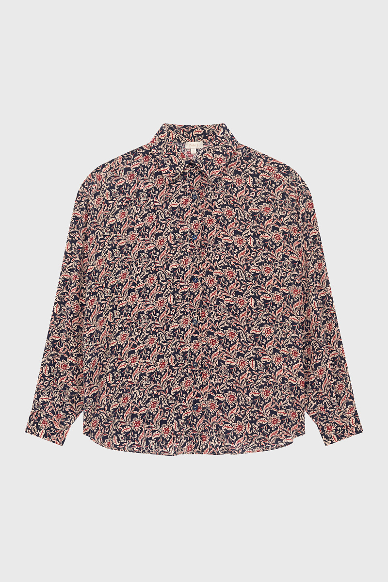 ALHENA - Блуза из 100% вискозы с растительным принтом