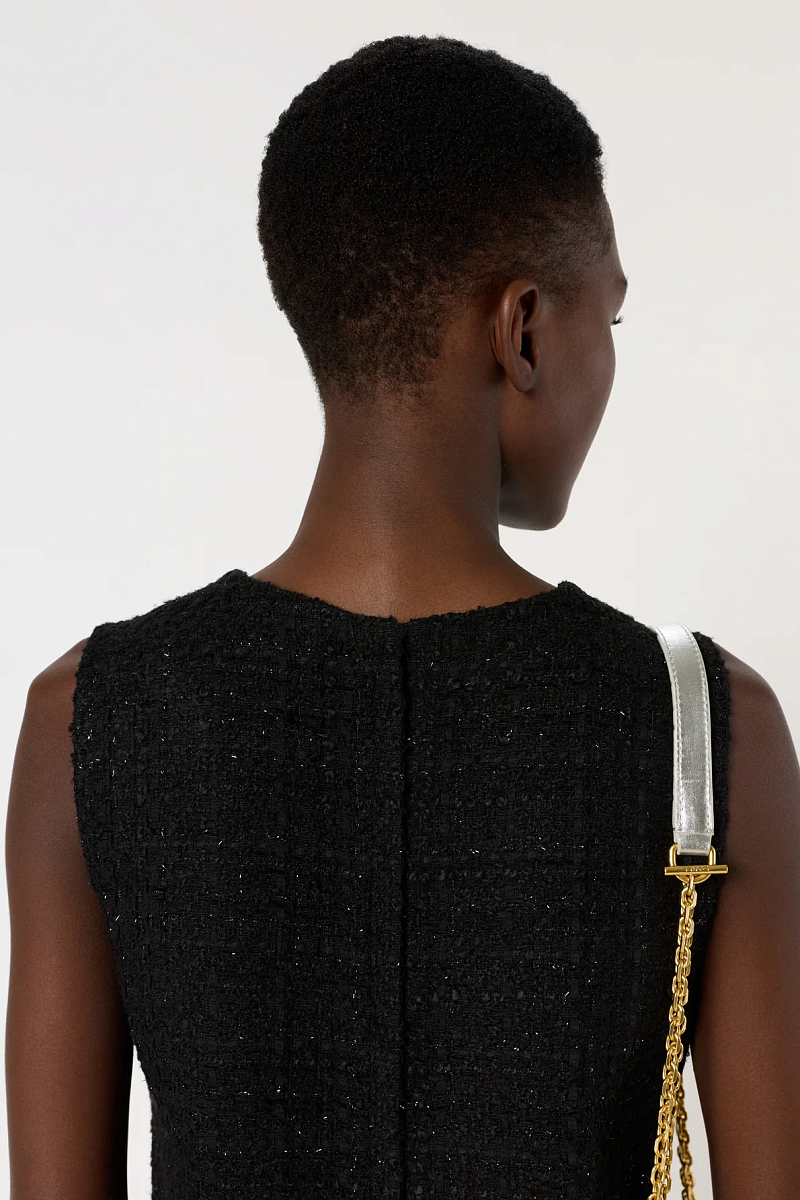 LILA - Платье без рукавов из твида и люрекса