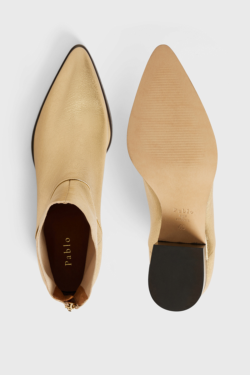 AXEL - Ботильоны из кожи с эффектом металлик