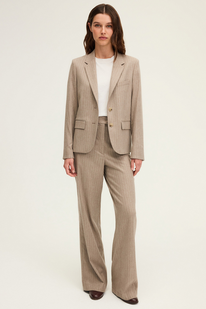 CINDELLE - Брюки свободного кроя с тонкими полосками