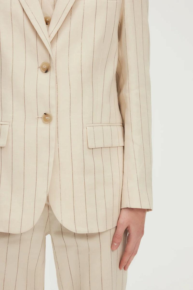 REYNA - Блейзер в золотистую полоску