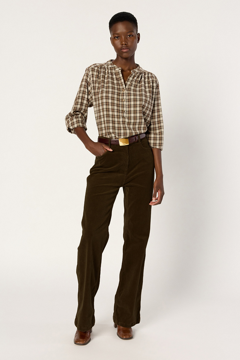 CHANTAL - Расклешенные вельветовые брюки