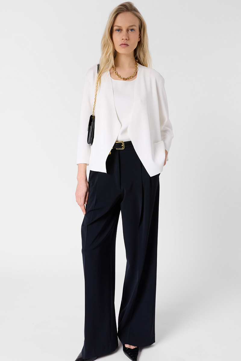 LYNAYA - Белый жилет из микрофибры