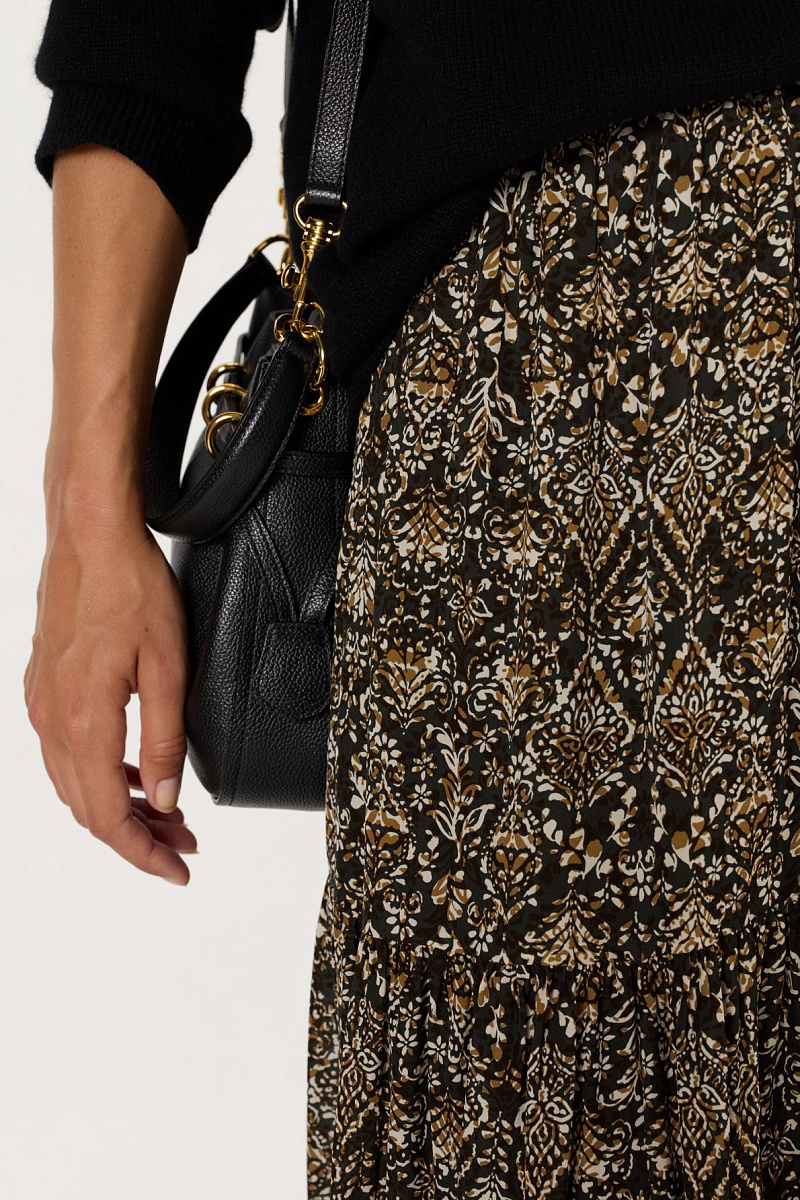 BILLIE - Юбка-миди с растительным принтом