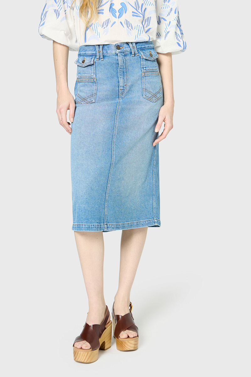 EMMA - Джинсовая юбка-миди