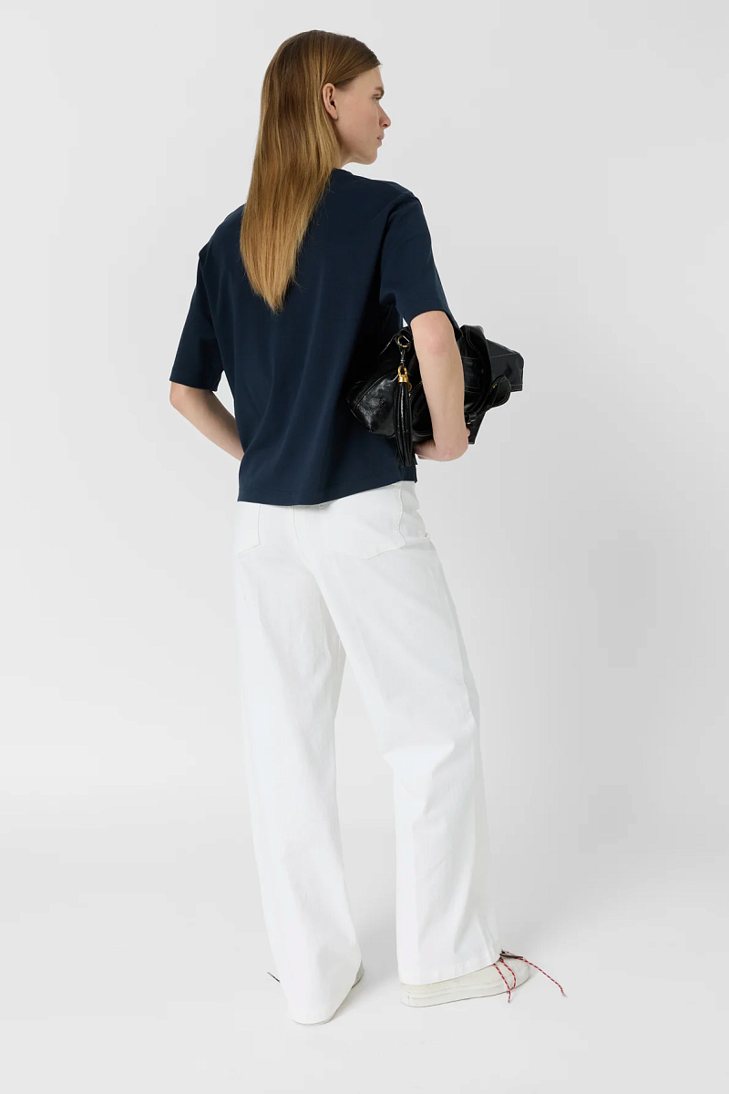 MAYAE - Синяя футболка из хлопка