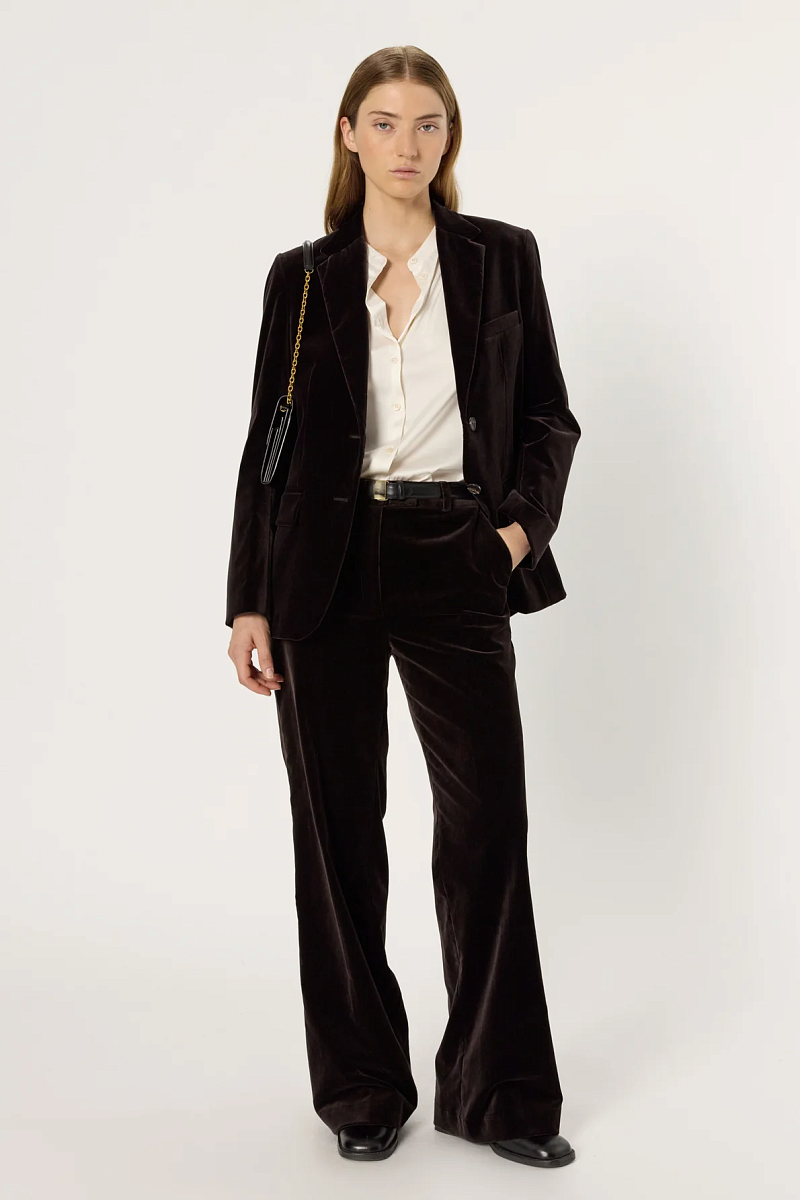 NIRINA - Классический жакет из бархатной ткани