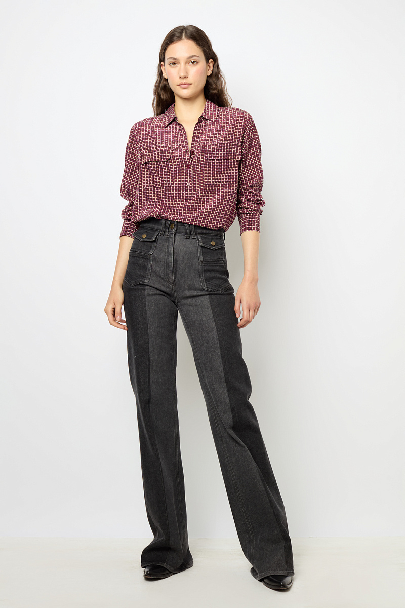 BERNADETTE - Блуза с принтом из шелка