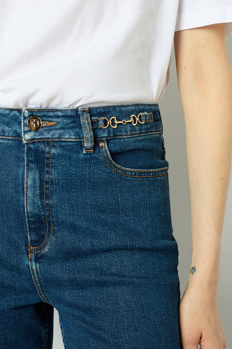 NAIADE - Джинсы-bootcut с золотистыми пряжками