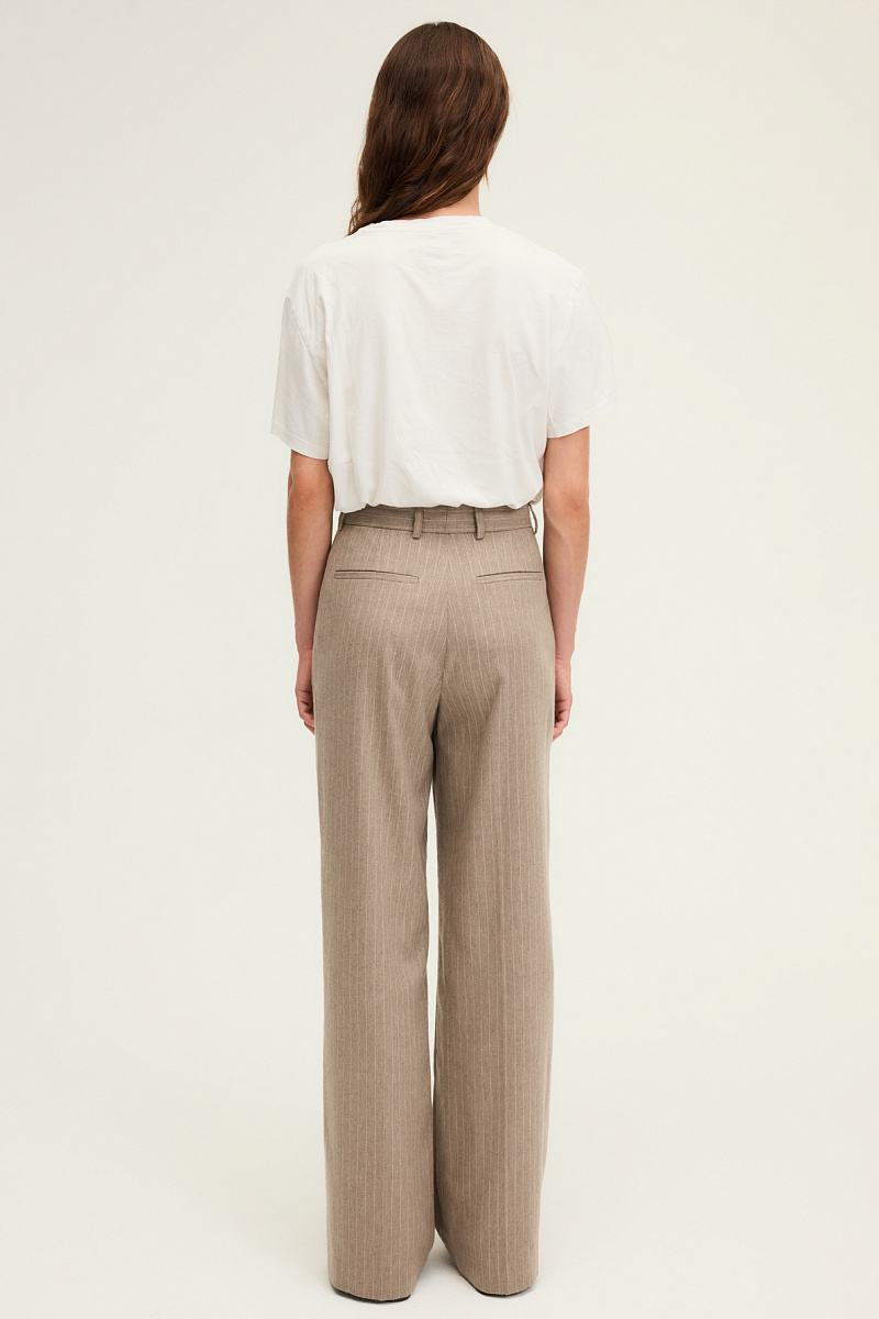 CINDELLE - Брюки свободного кроя с тонкими полосками