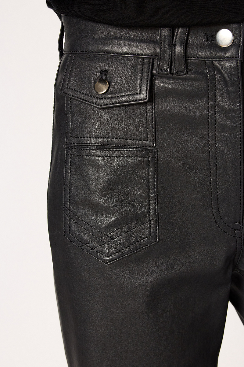 CYNTHIA - Кожаные брюки-клеш