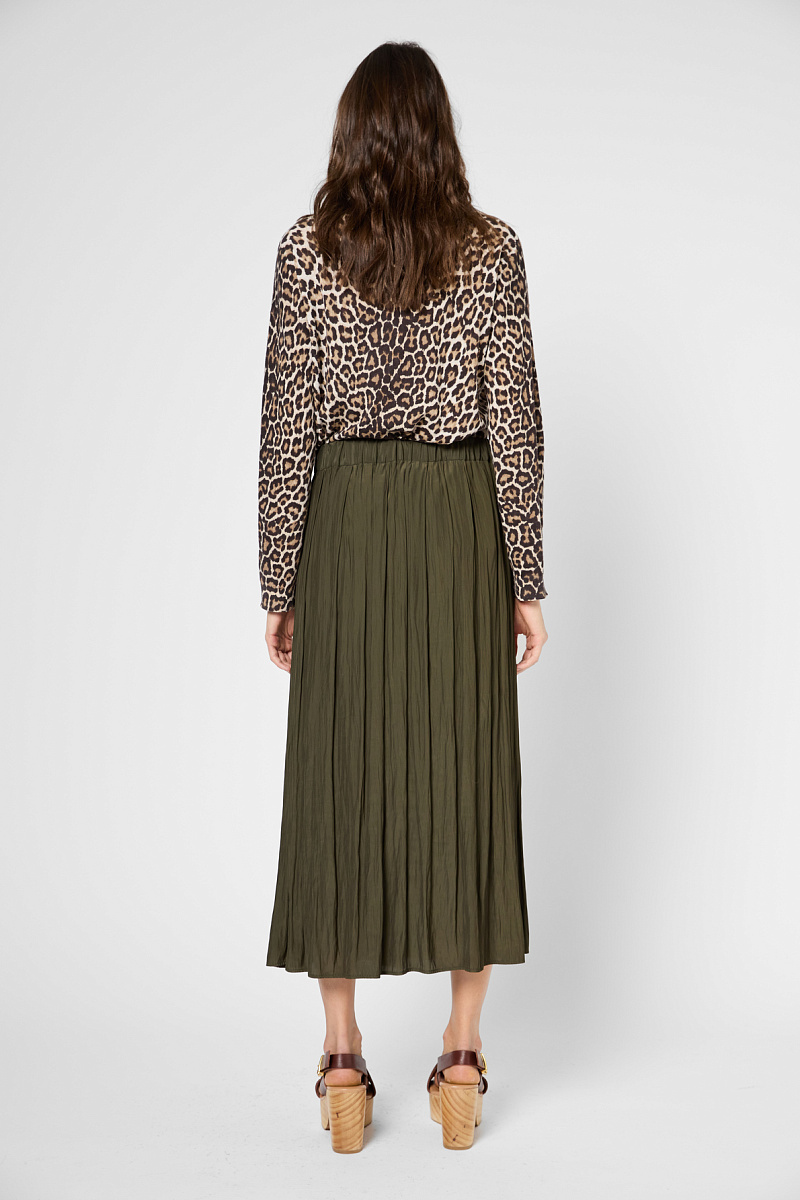 VANINA - Плиссированная юбка из сатина