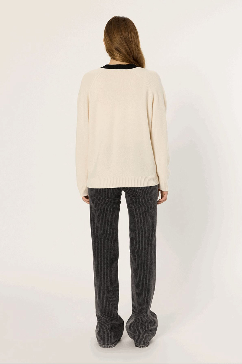 ESTER - Двухцветный кардиган из 100% шерсти ESTER - Двухцветный кардиган из 100% шерсти