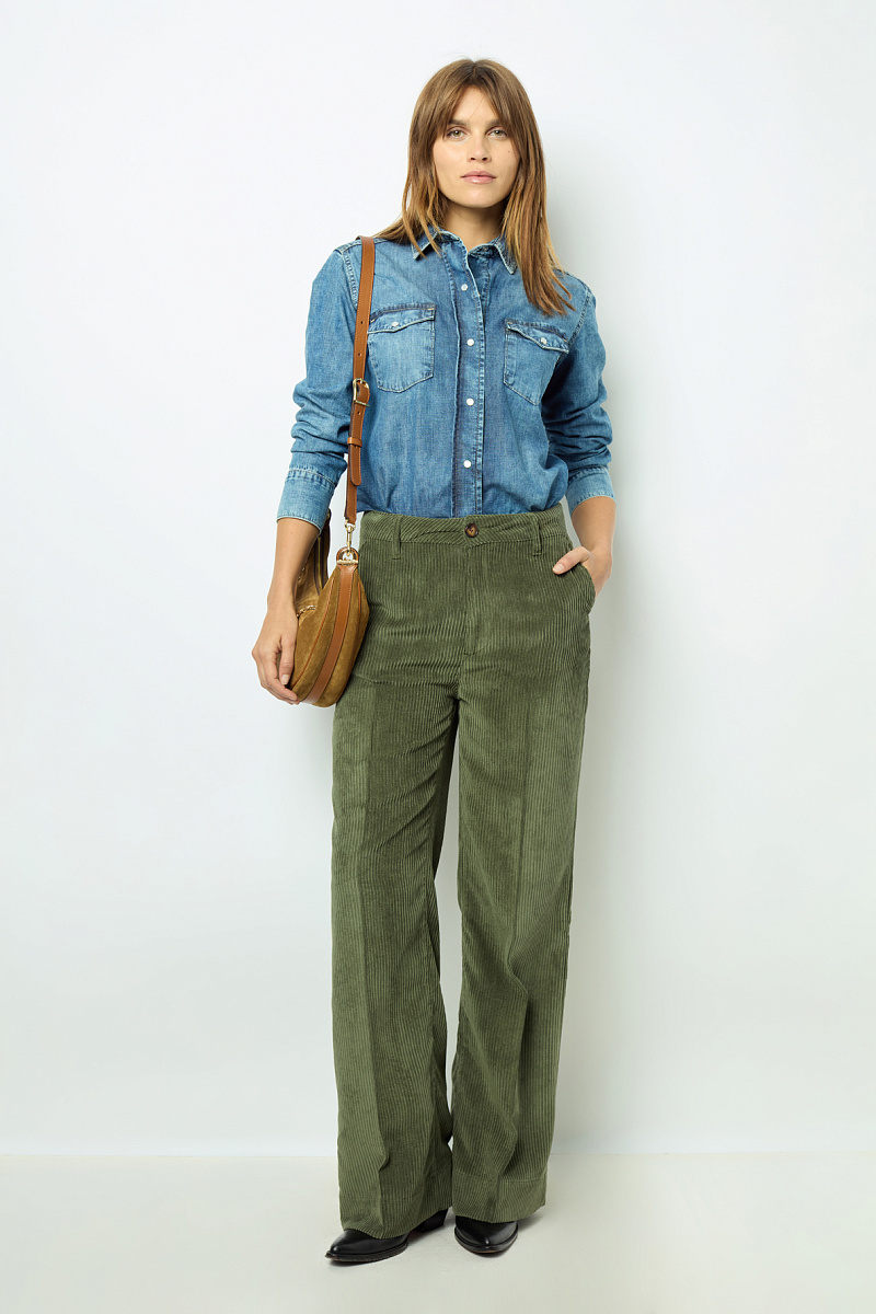 NOEMIE - Брюки из тонкого вельвета