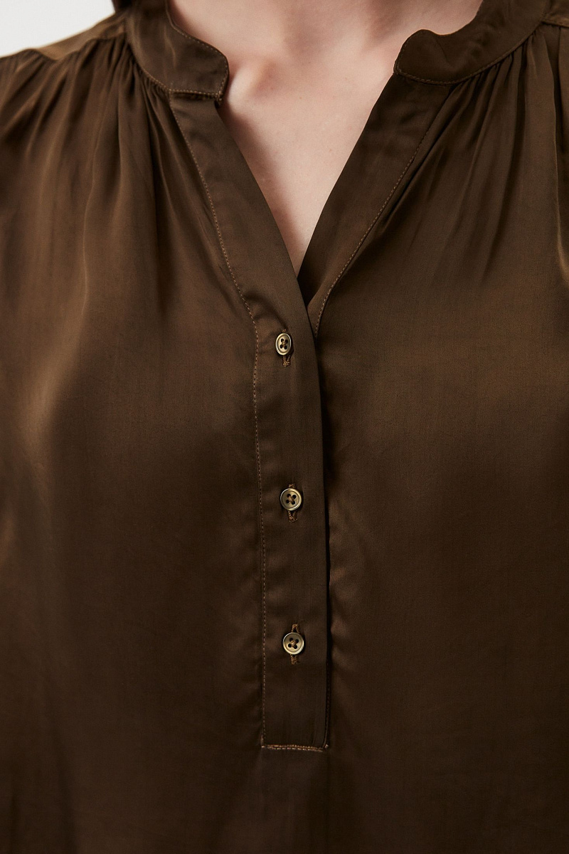 BENEDITH - Атласная блуза тай-дай