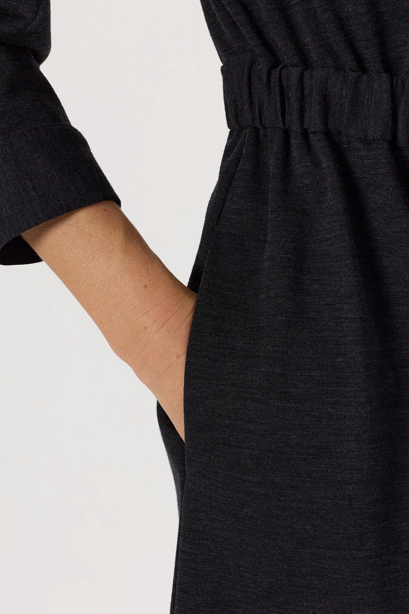 LUCIE - Длинное платье-рубашка из джерси