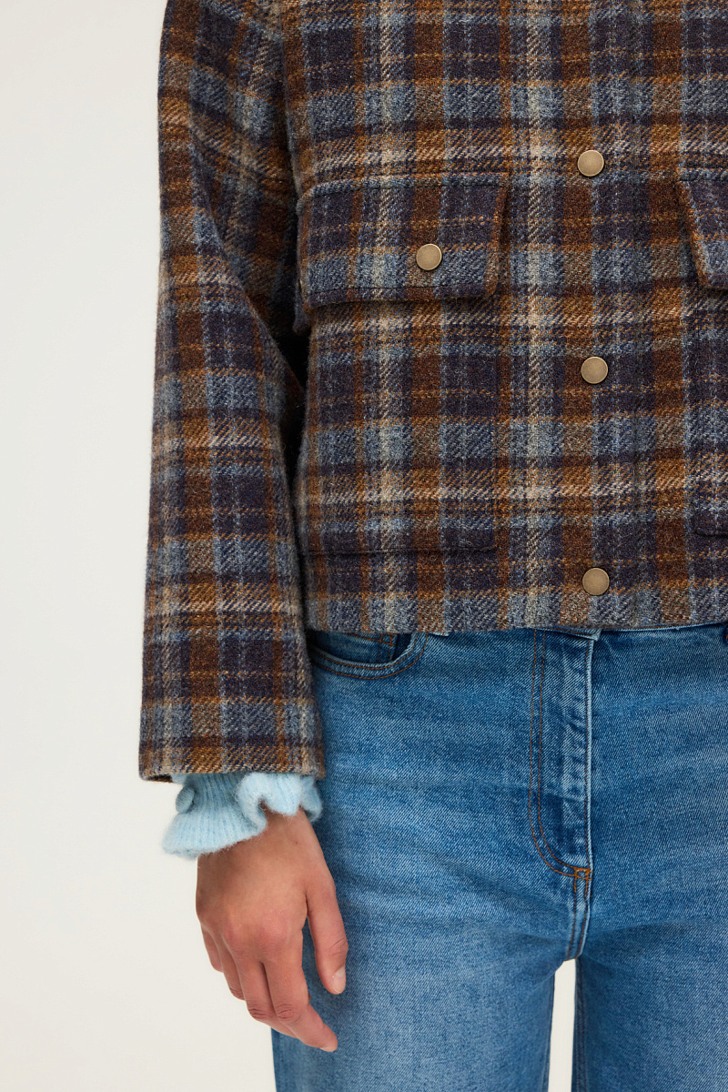 NELIA - Полупальто из 100% шерсти