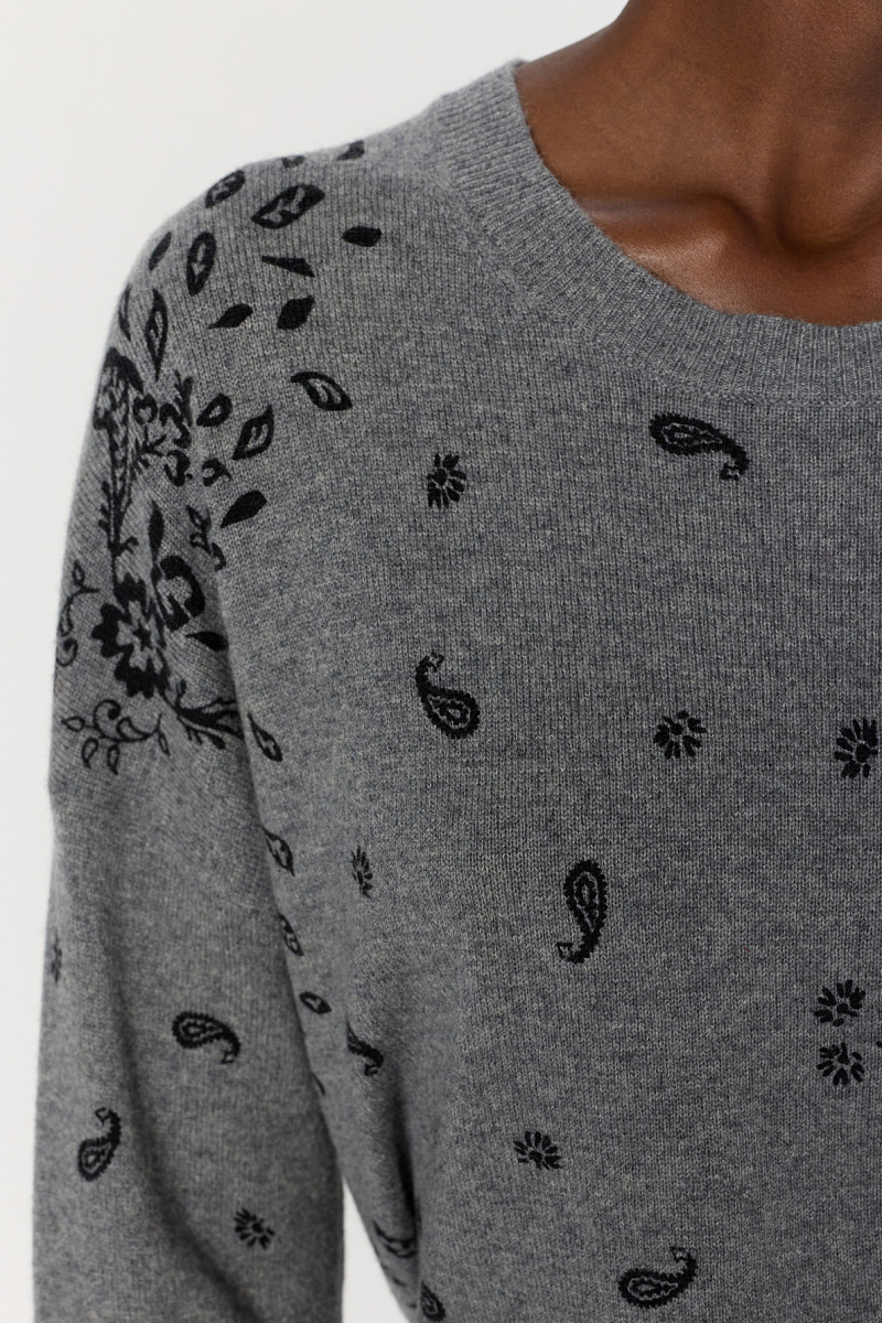 ELIETTE - Джемпер из 100% кашемира с принтом