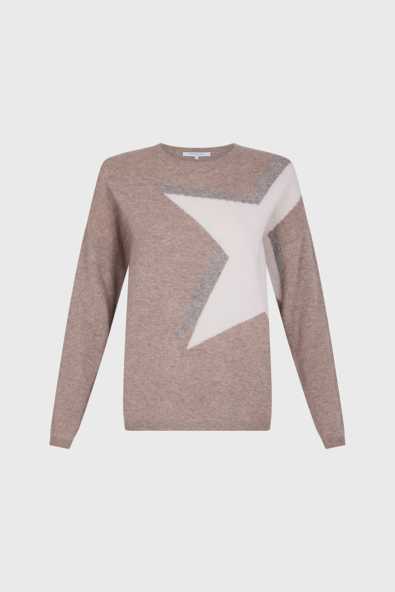 JANELA - Джемпер с принтом в виде звезды из кашемира