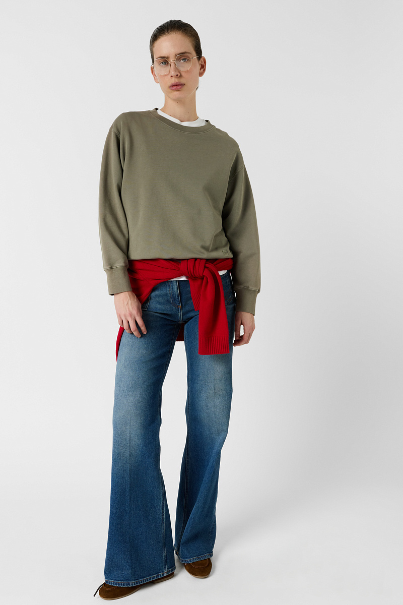 MISHA - Толстовка из хлопка в цвете хаки