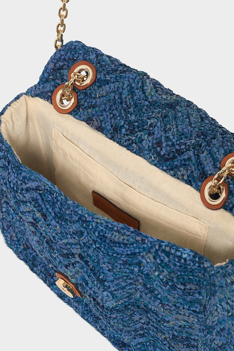 LE MINI FANNY - Мини-сумка через плечо из рафии