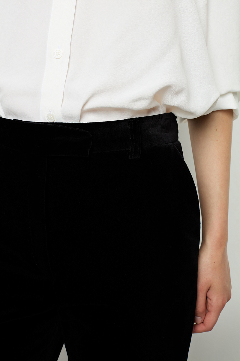 NORA - Брюки из гладкого бархата