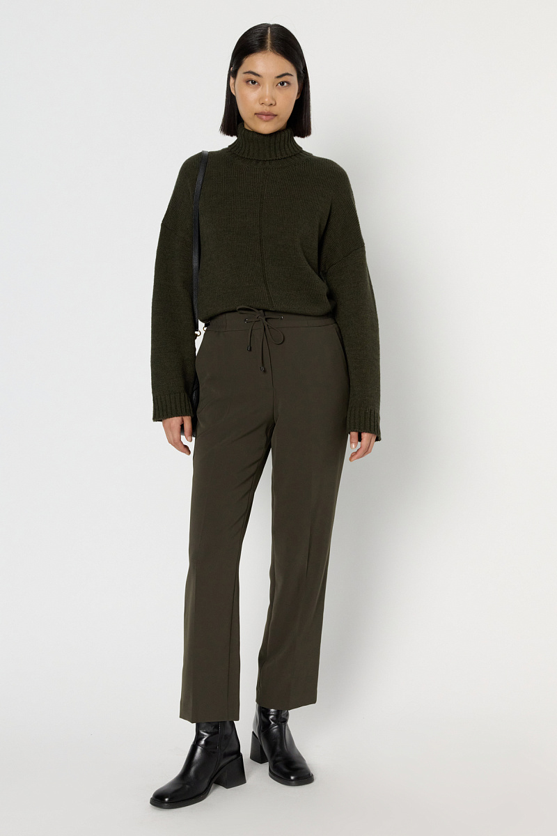 CLARAEL - Прямые брюки с эластичной вставкой на талии