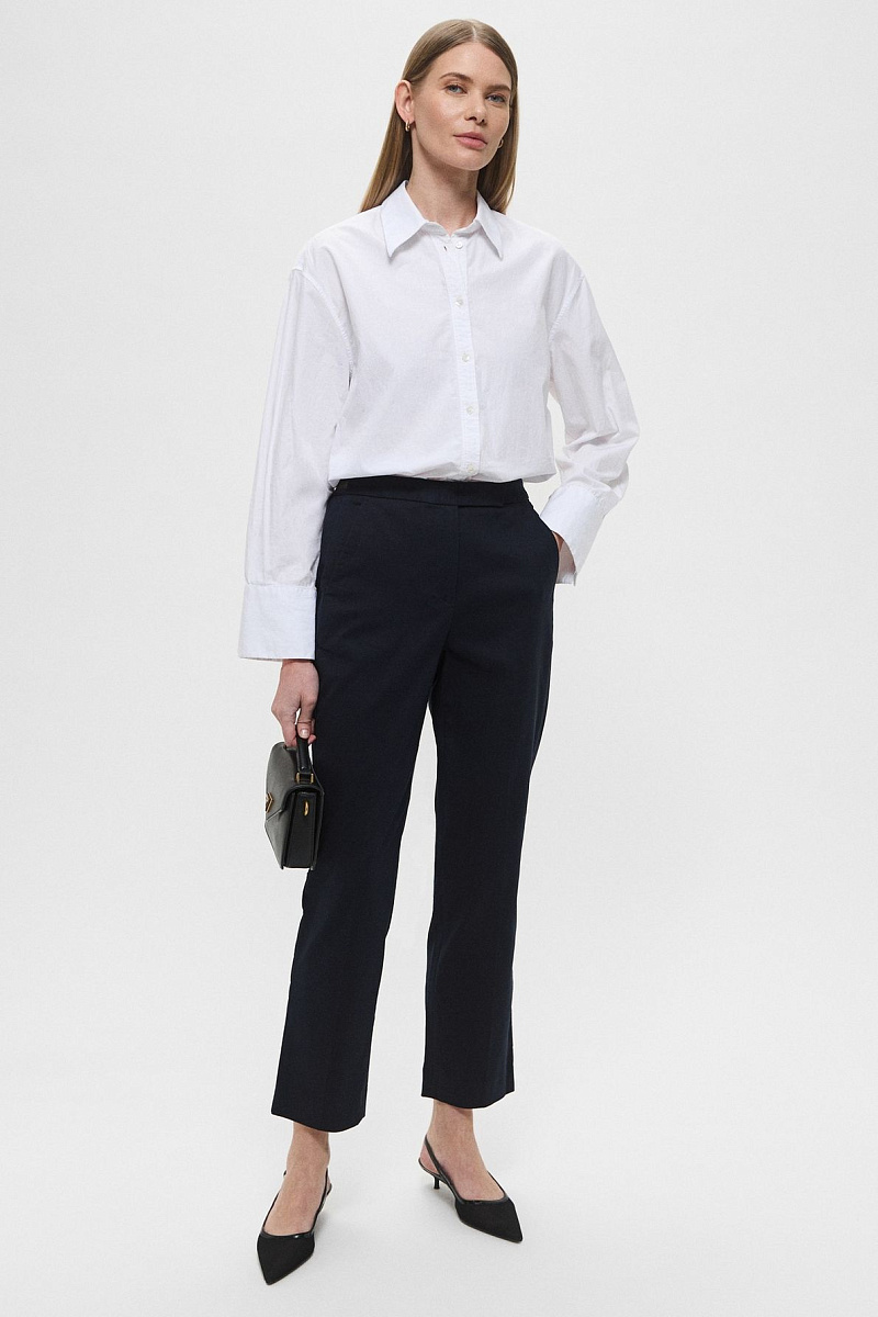 LOUISE - Прямые костюмные брюки с эластичным поясом