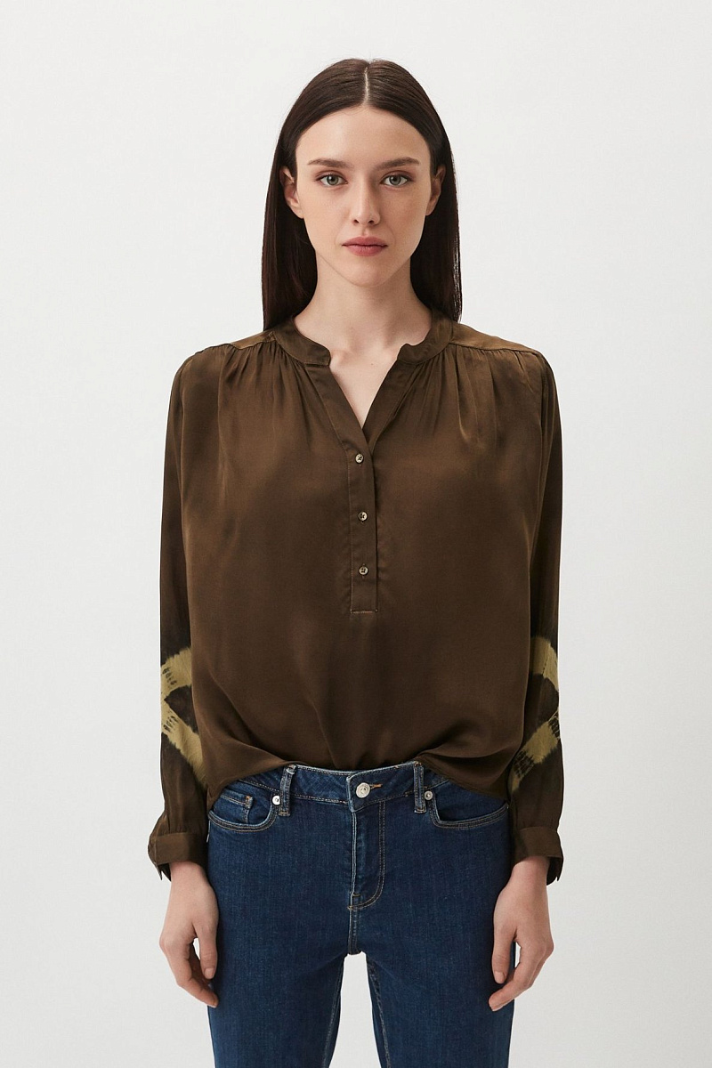 BENEDITH - Атласная блуза тай-дай