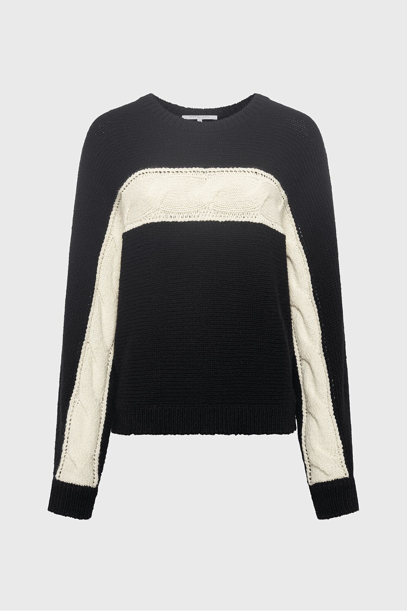 ESTE - Двухцветный вязаный джемпер
