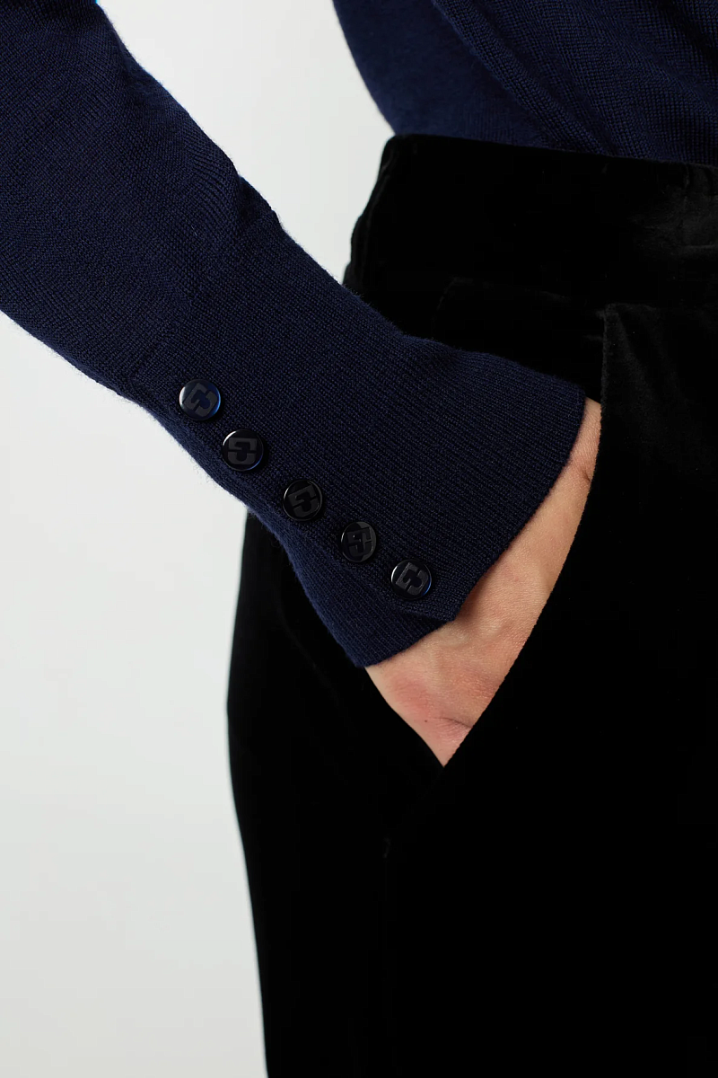 JADE - Пуловер из тонкой шерсти с круглым вырезом