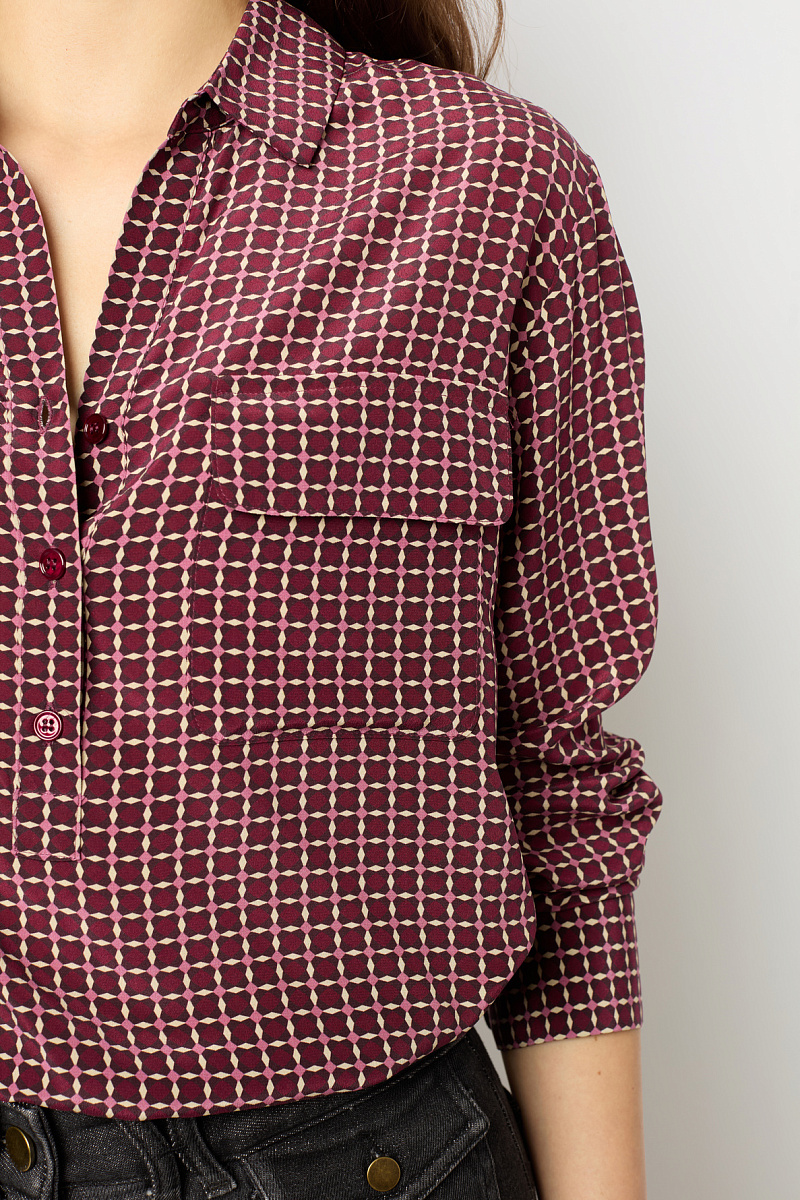 BERNADETTE - Блуза с принтом из шелка