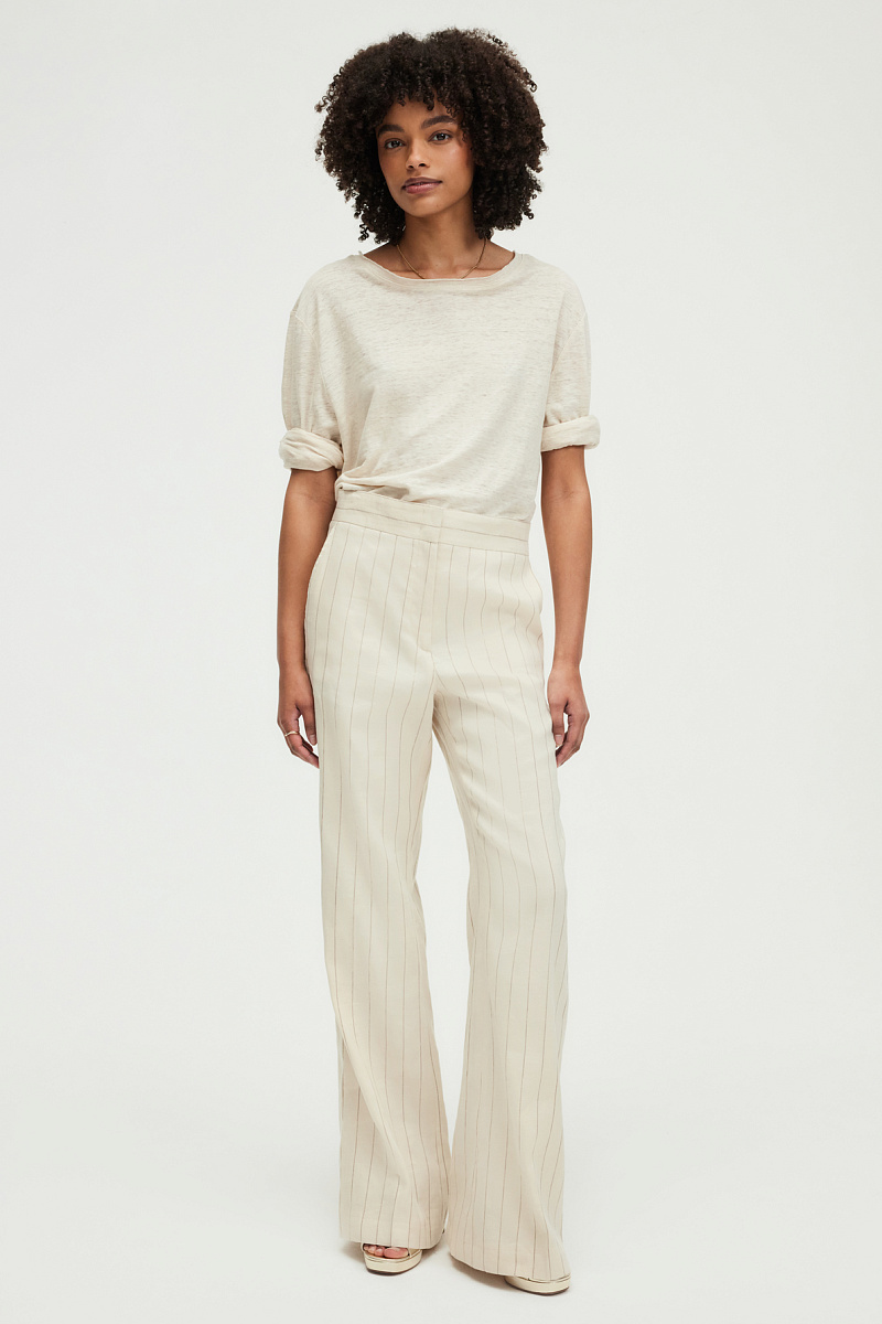 JARRY - Расклешенные брюки в золотую полоску