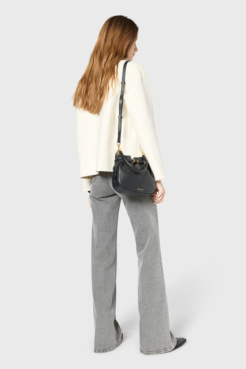 Жакет из смесовой шерсти с круглым вырезом