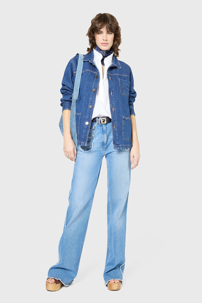 RITZA - Джинсовая куртка с золотистыми пуговицами