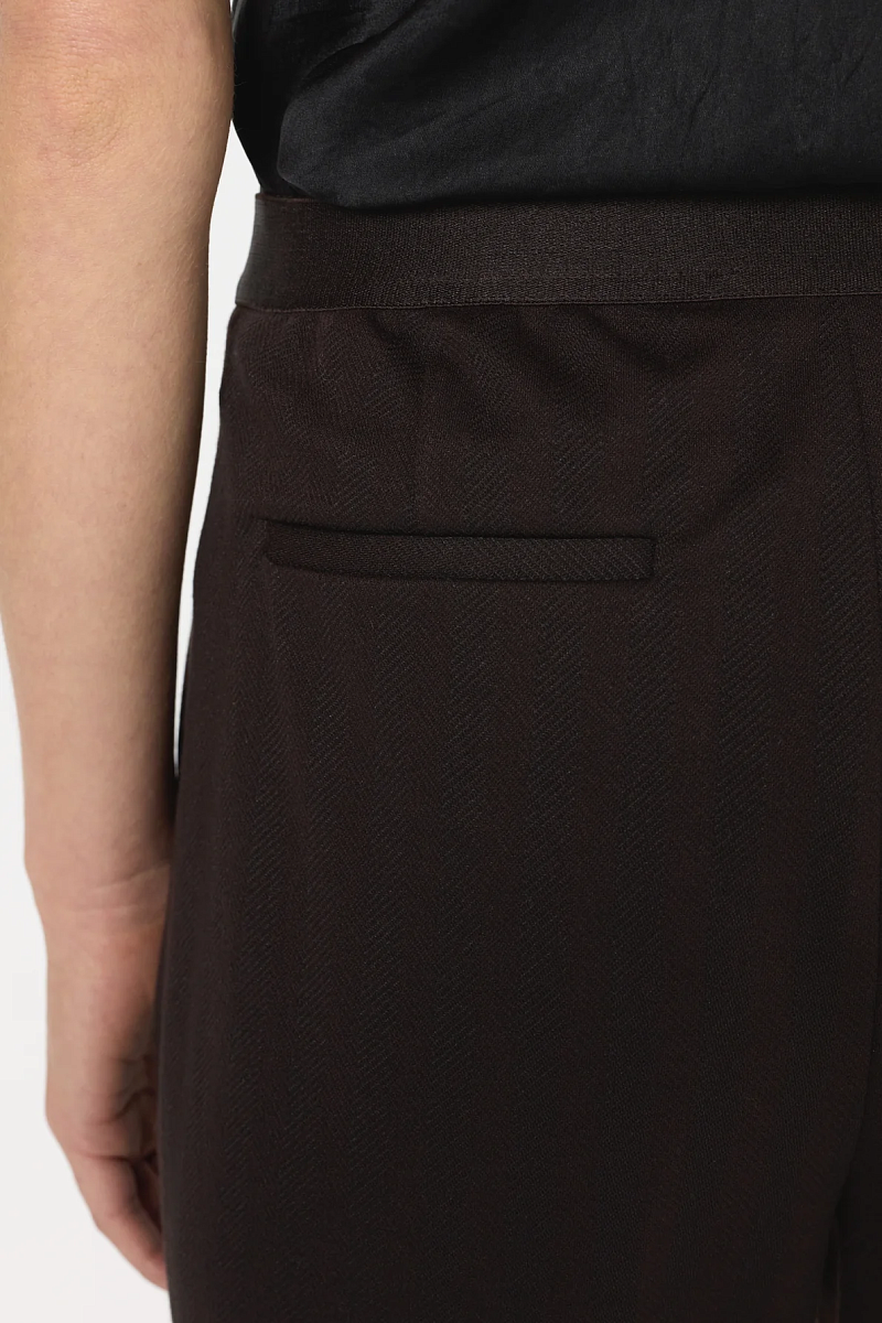 CLAUDIE - Прямые брюки с узором "елочка"