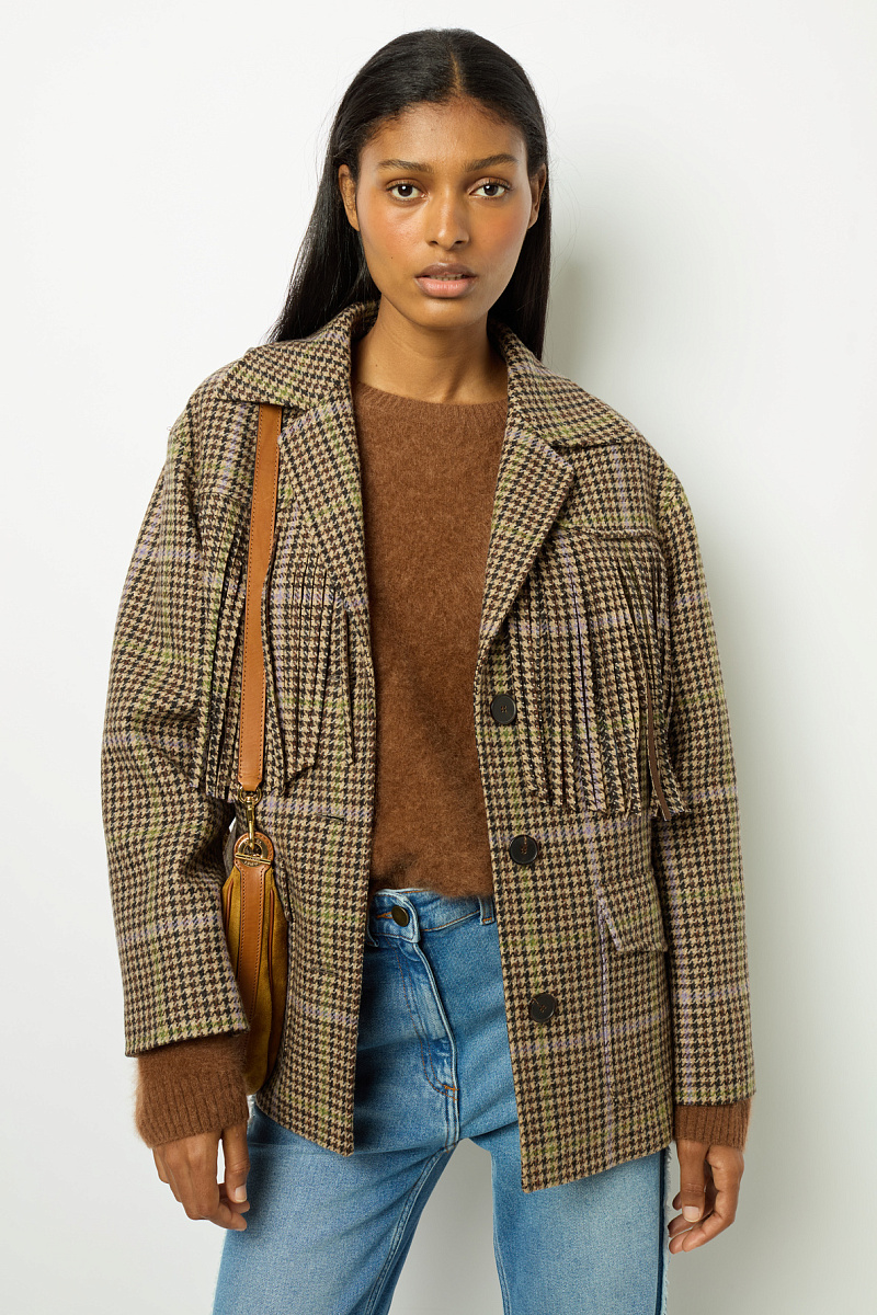 MURIELLE - Жакет с бахромой