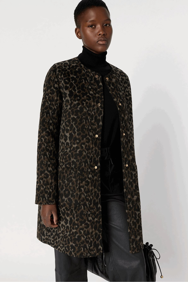 MATILDA - Двустороннее пальто с леопардовым узором