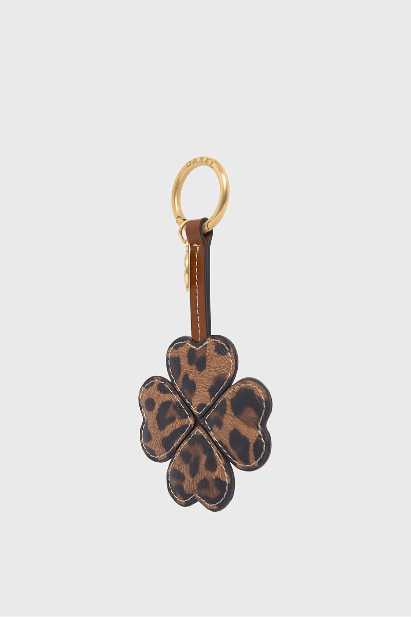 Брелок с леопардовым принтом