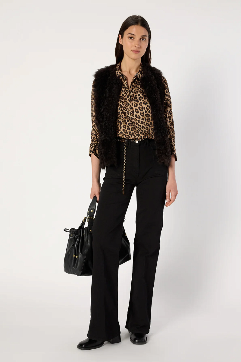 MAELLE - Куртка без рукавов из овчины