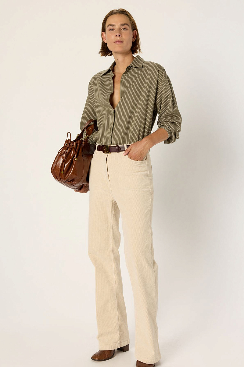 CHANTAL - Расклешенные вельветовые брюки