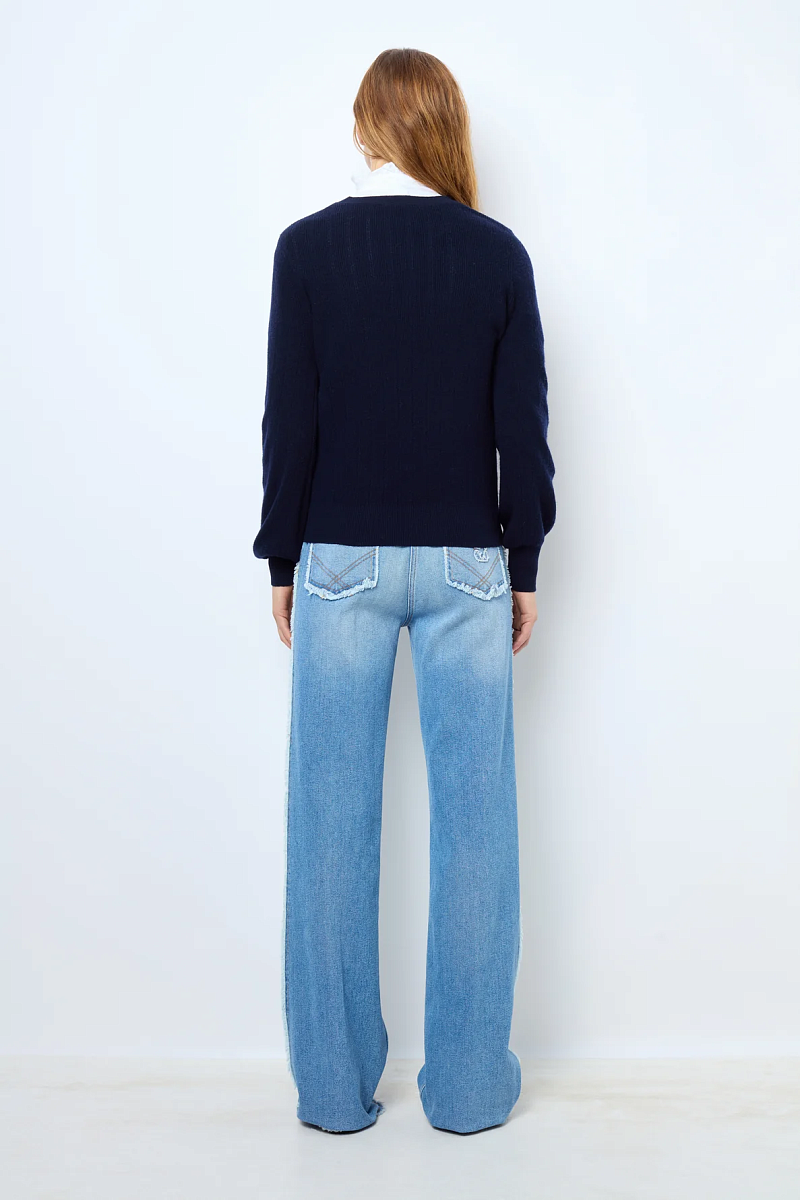 JANINE - Пуловер с круглым вырезом из тонкой шерсти