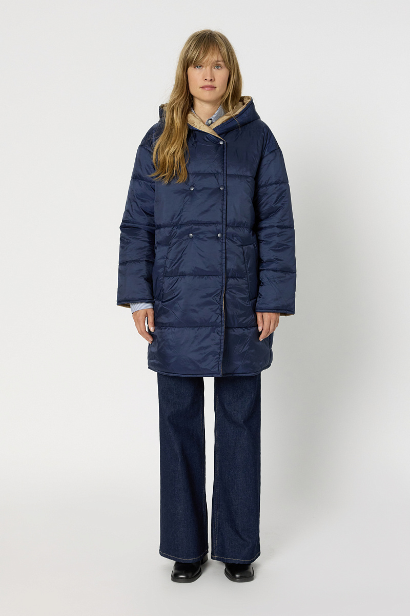MATHILDE - Стеганый двусторонний пуховик с капюшоном