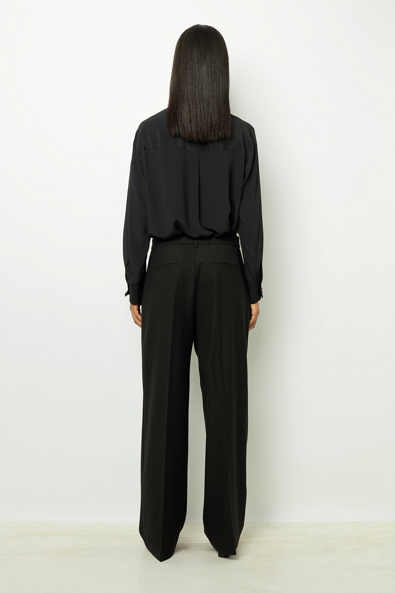 NIEVES - Брюки широкого кроя в тонкую полоску